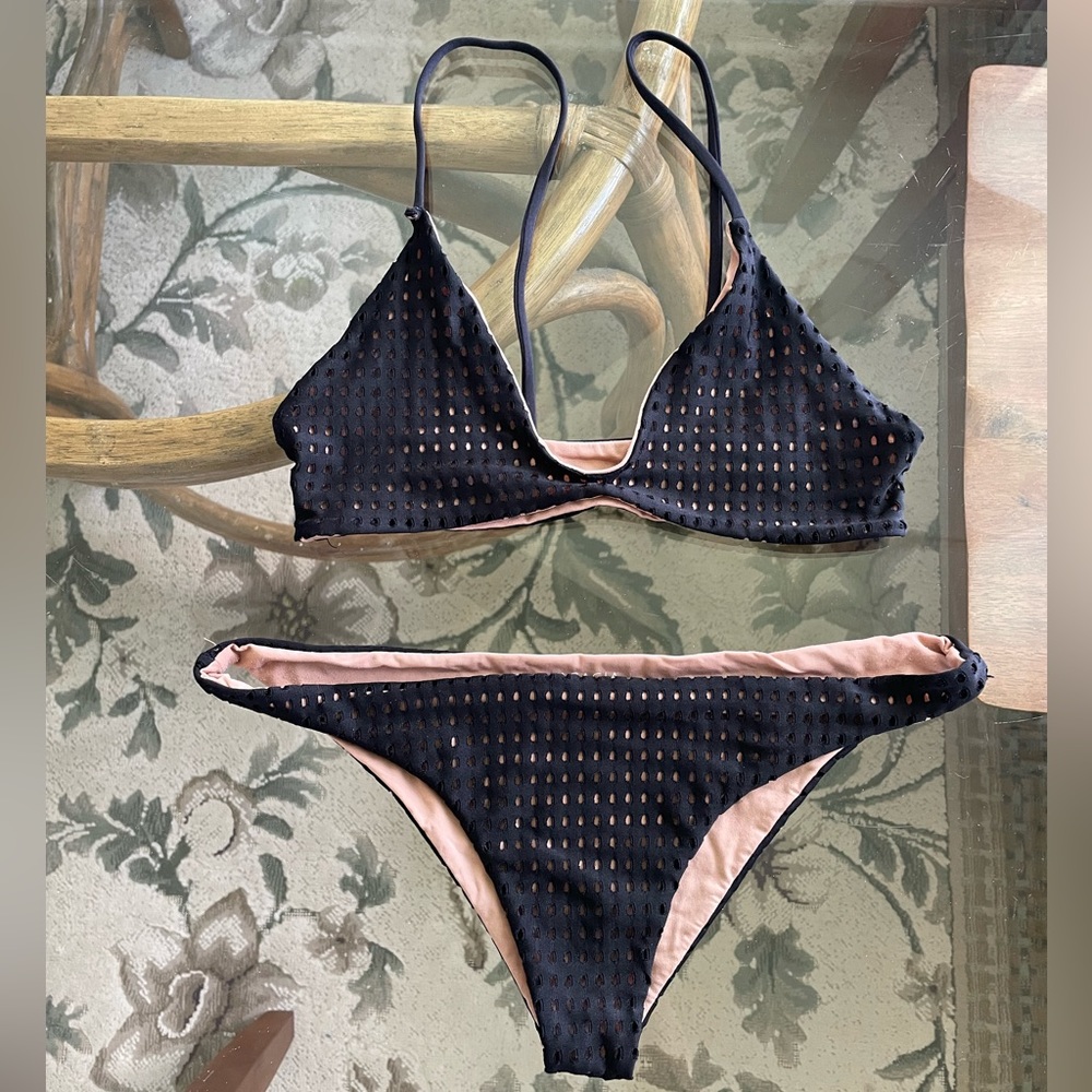 Acacia Black Mesh Bikini